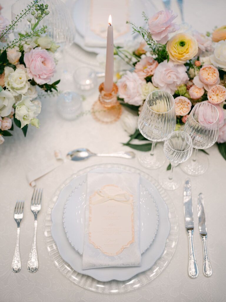 Château de Laurentie - table et décoration de mariage