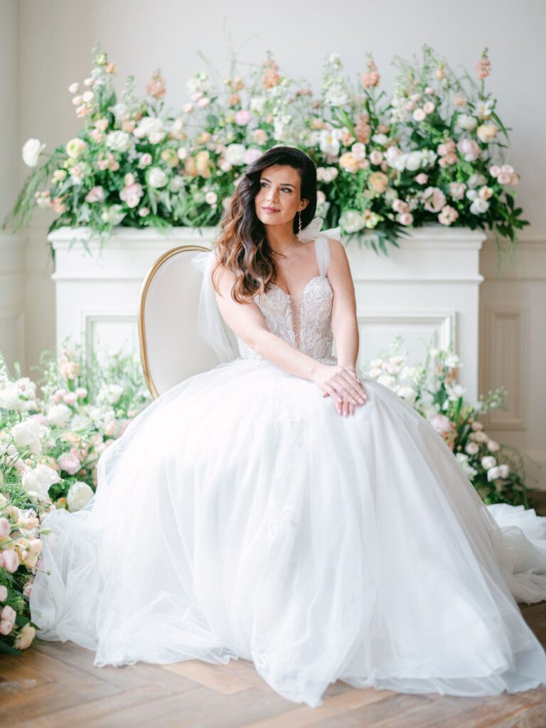 Château de Laurentie - Mariée dans sa robe